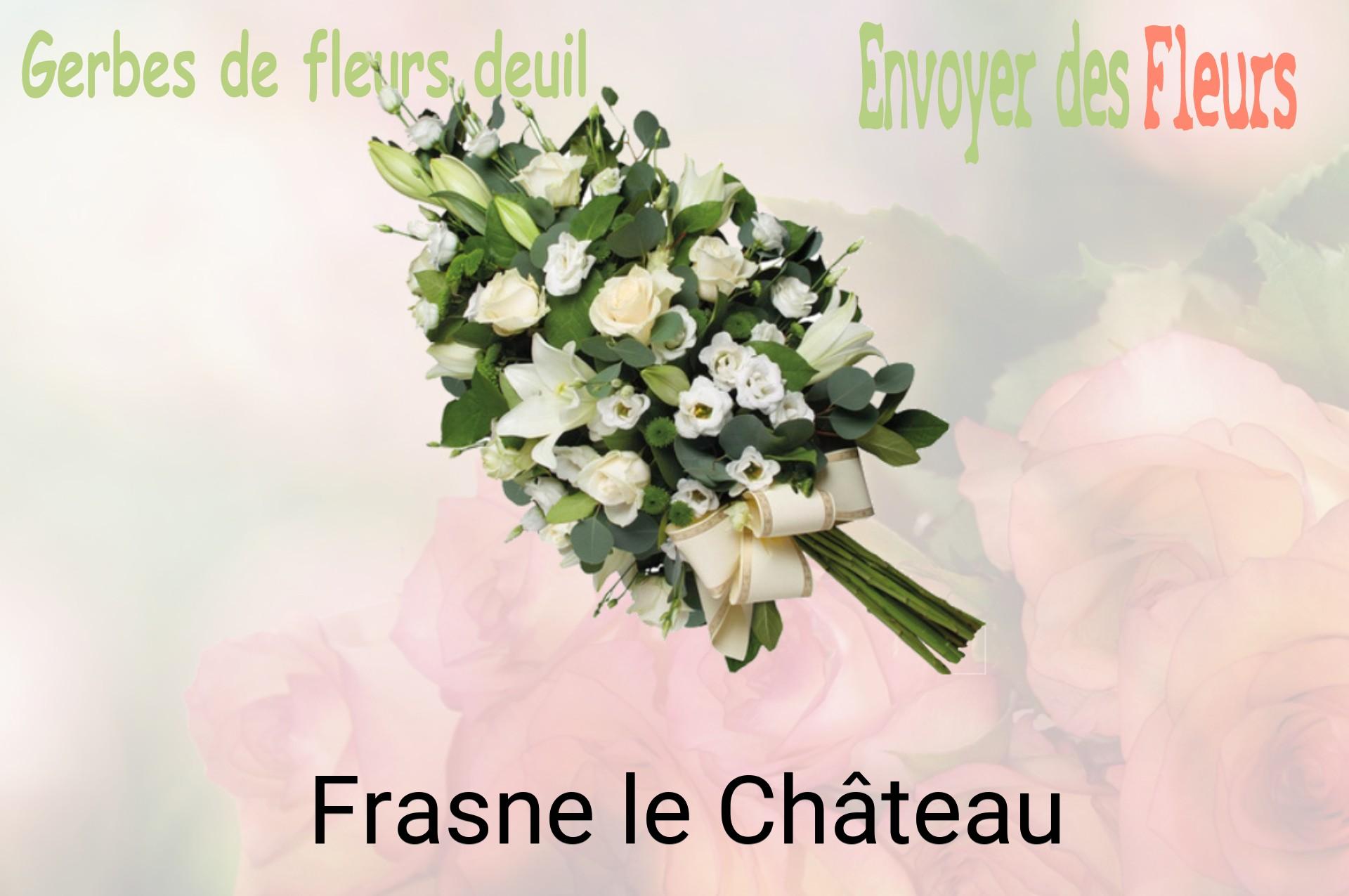 Gerbe de fleurs de deuil livrée à Frasne-le-Château